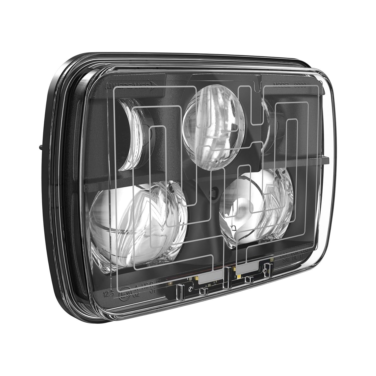 8910-EV2 12/24V DOT/Ece Rht Htd Blk