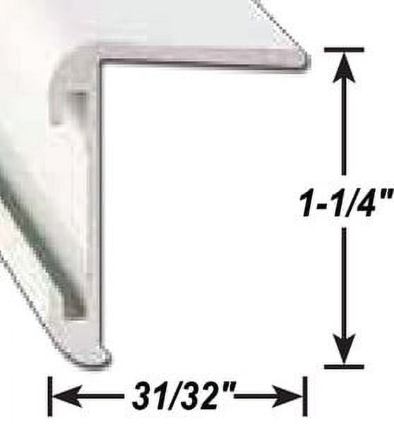 L.leg Crnr P.wht 8' Ea