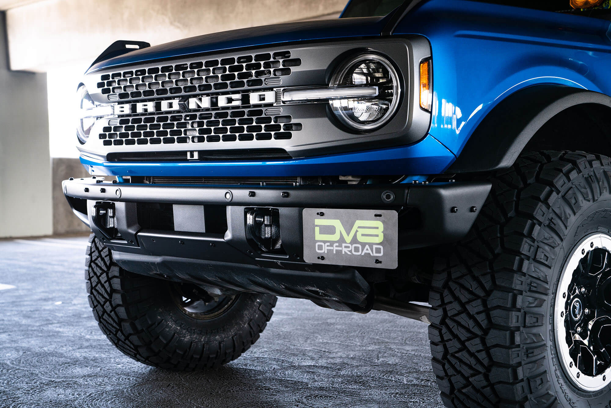 Ford Bronco Factory Front Bumper License Relocation Bracket Side