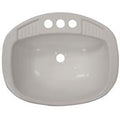 17X20WHITE Poly Oval Lav