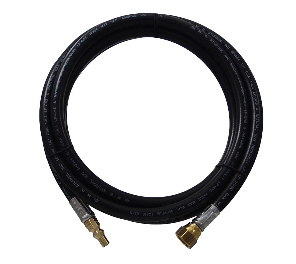 1/4 ID LP Hose.  Qd Plug X F/Fl  72