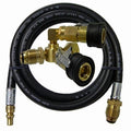Dual Qd Hose.  Male Qd Plug X Femal