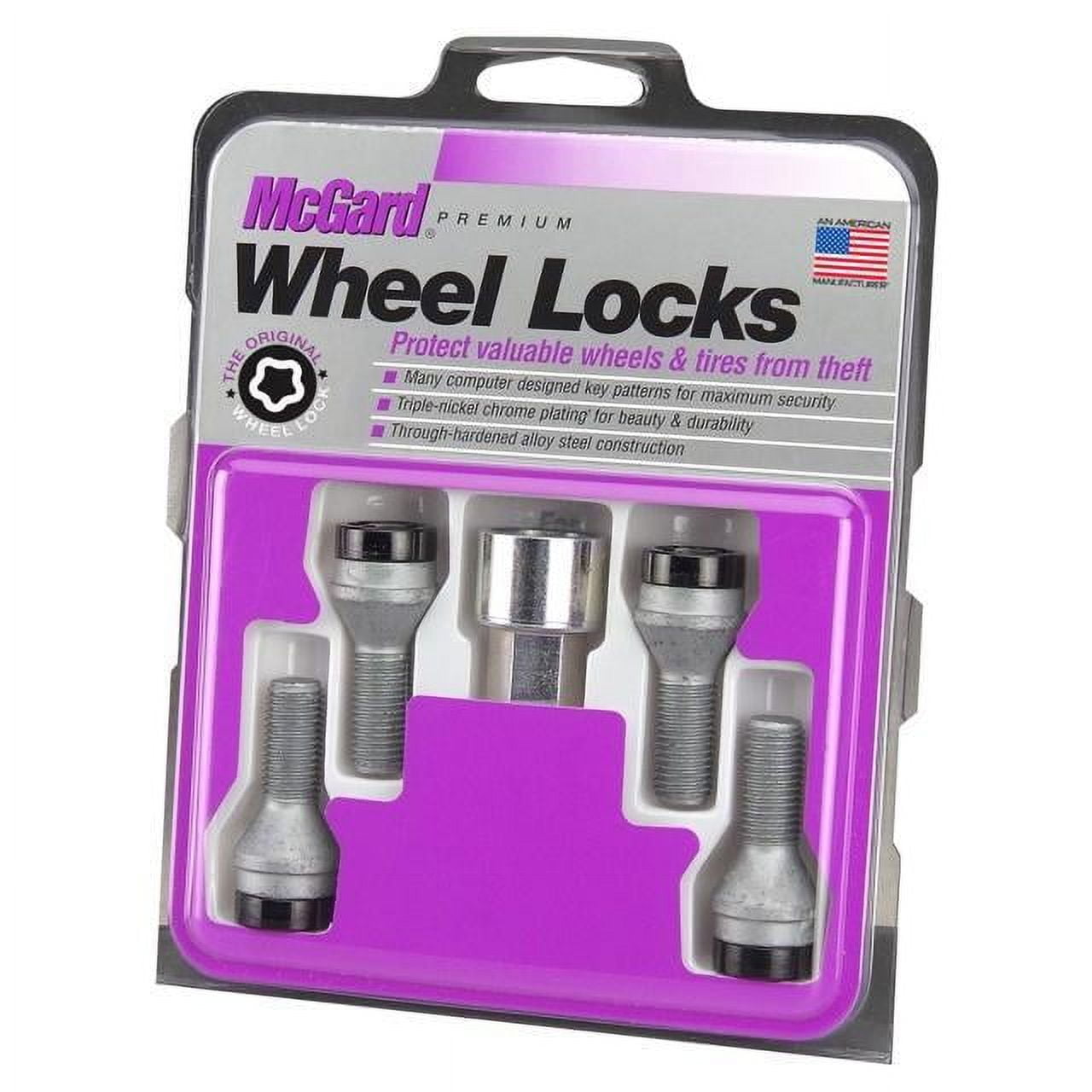Chro/Blk Bolt Wheel Lock