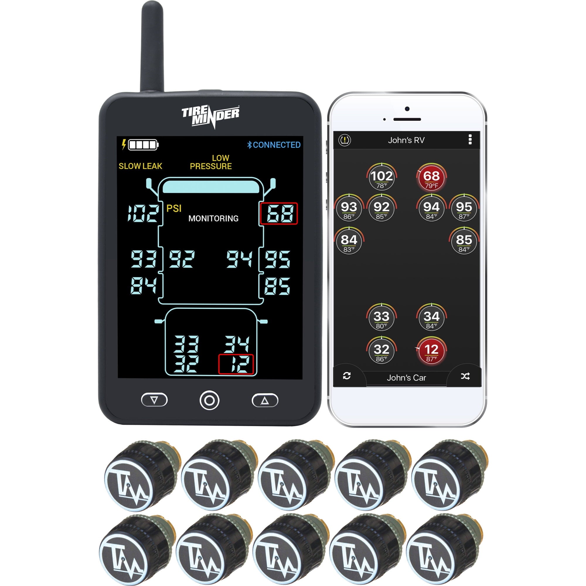 Tireminder A1AS with 6 Transmitters