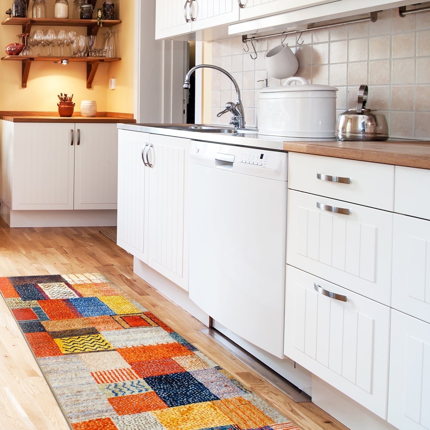 Patchwork Multicolor 2.5X7 Washable