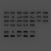 LED Letter Badges - Matte White- N
