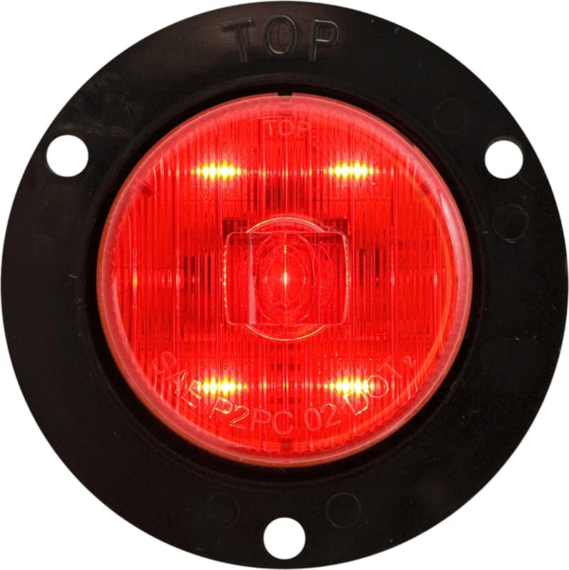 LED Mark Light W/FLANGE;2';RED