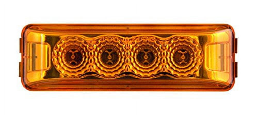 4 LED Miroflex Thin Line;amber;poly
