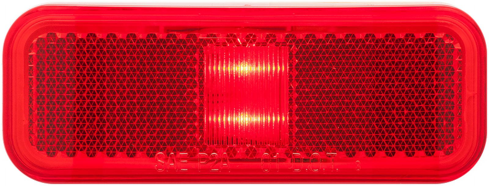 LED MARK;RECT;2 DIODE;2WIRE;RED;PLY