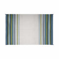 Mat Striped 8X20 Aqua/Navy/Lime/Wht
