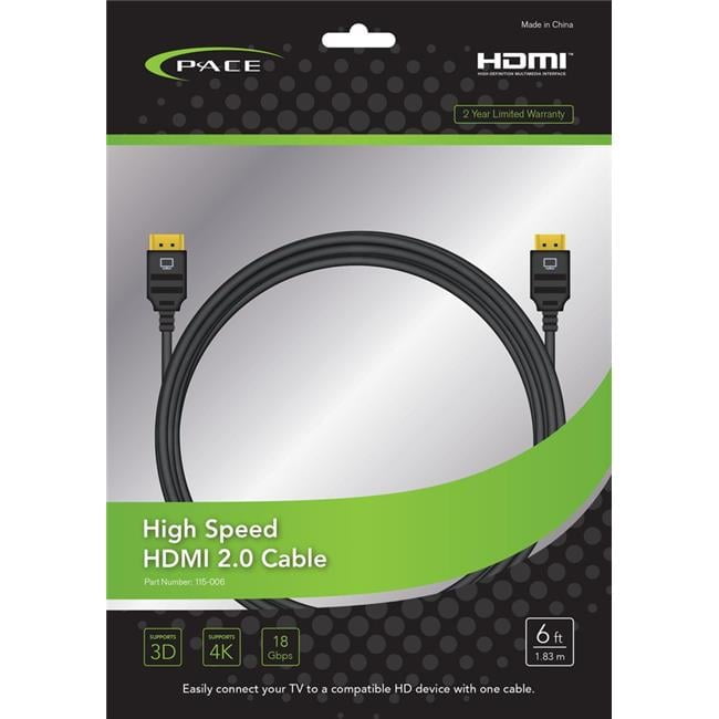 Pace - 6FT Hdmi Cable