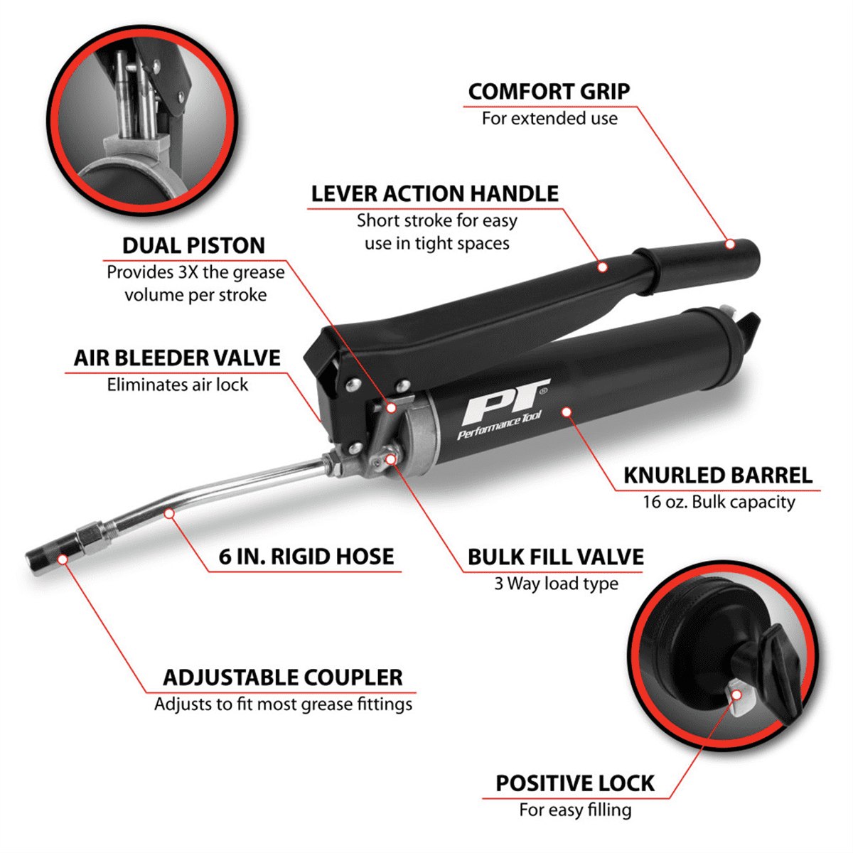 High Volume Lever Grease Gun
