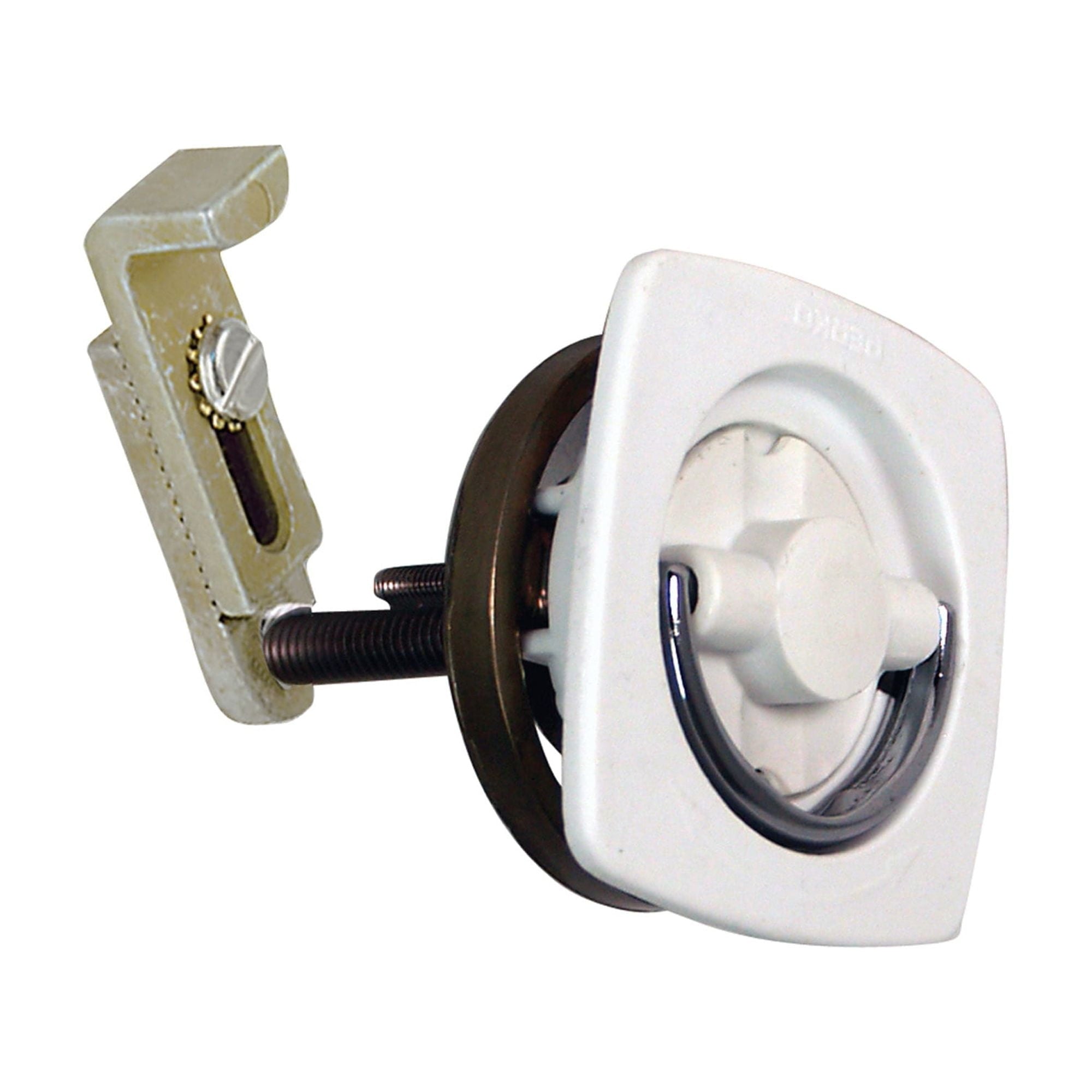 2-1/2" X 2-1/2" White Flush Latch