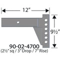 2-1/2' Receiver T-Shank 3' DROP/7'