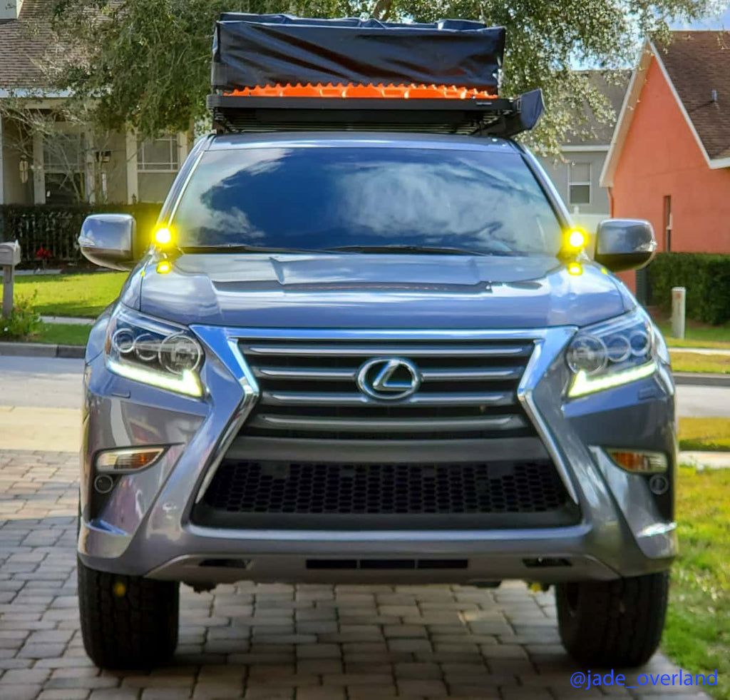 2010-2022 2nd Gen Lexus GX 460 Ditch Light Brackets