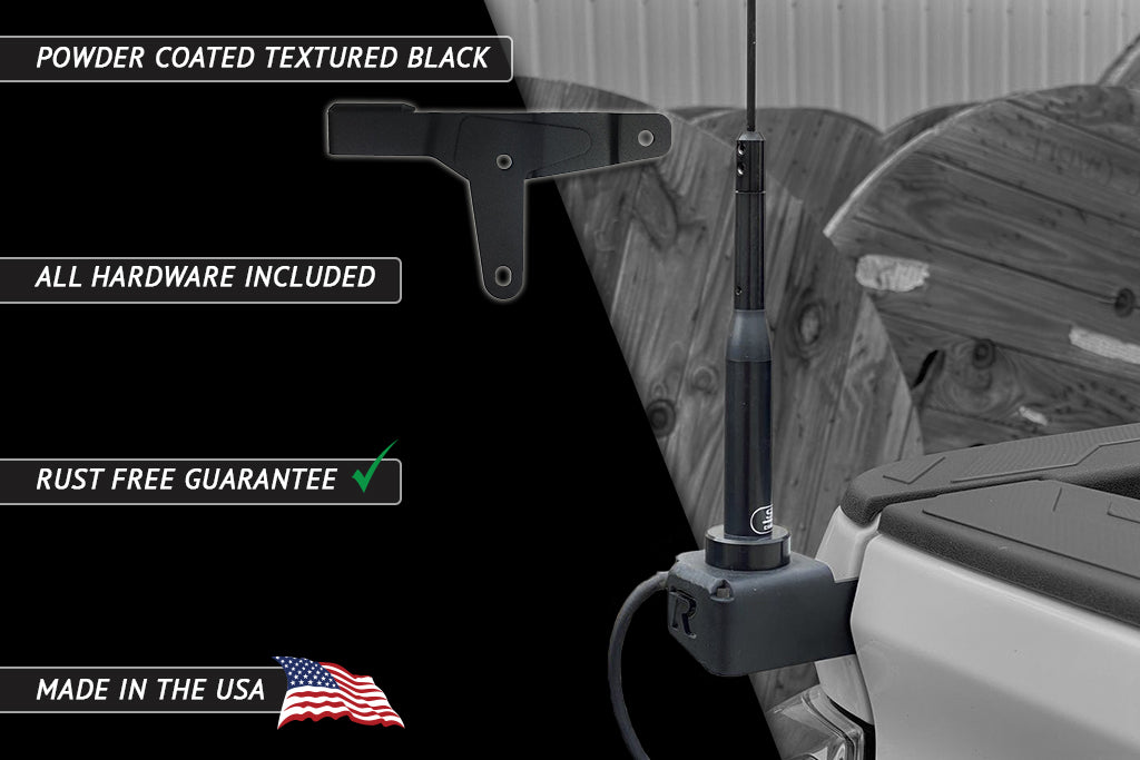 2016-2023 3rd Gen Toyota Tacoma CB Antenna Mount or Whip Flag Mount