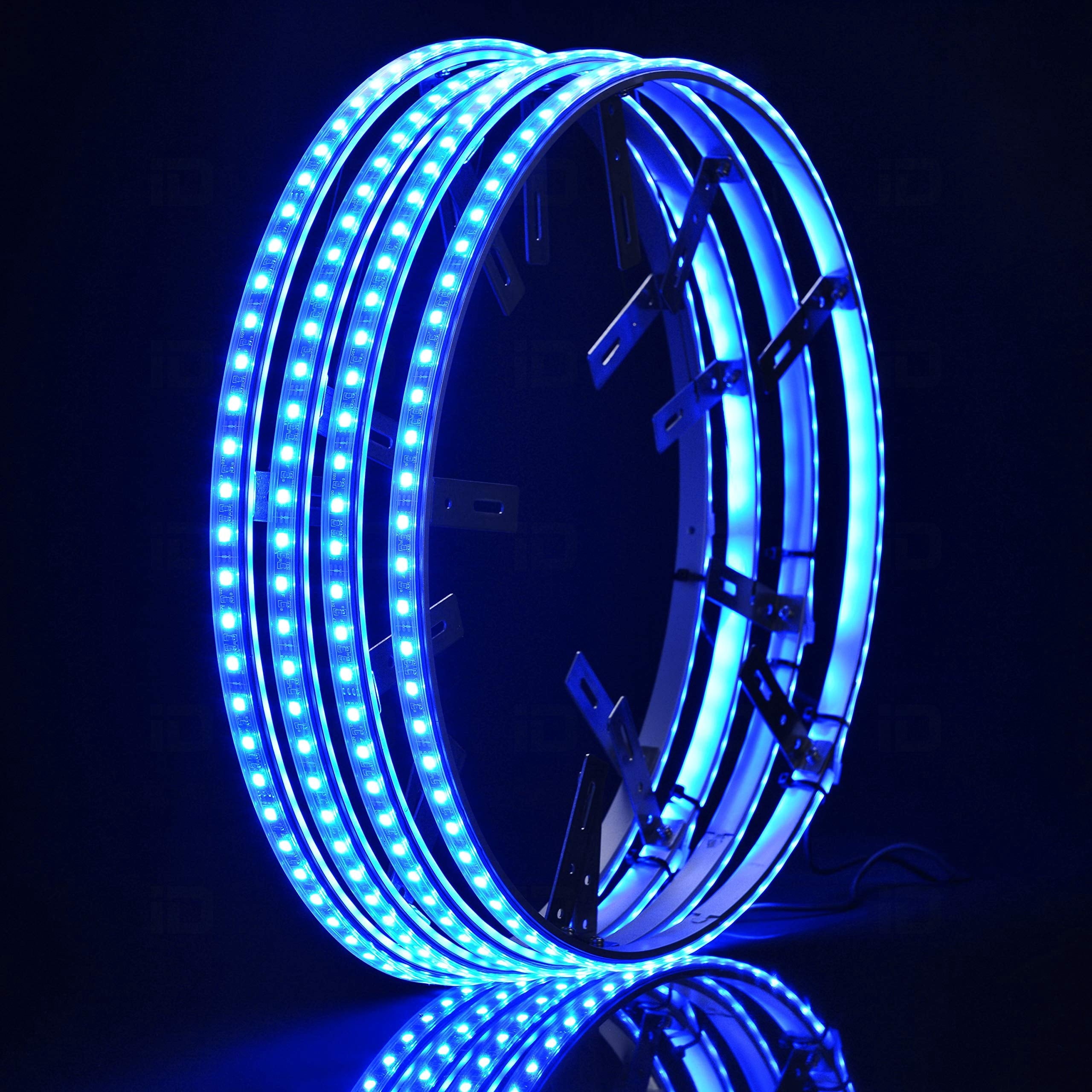 Race Sport Lighting RSCSWL15-DR ColorSMART Bluetooth Controlled 15.5inch LED Wheel Light Double Side Strips for 2X Output with Turn and Brake