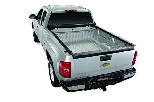 TrailFX Tonneau Cover - Soft Roll-Up Velcro (R) Lockable With Tailgate Lock Black Vinyl With Aluminum Rails