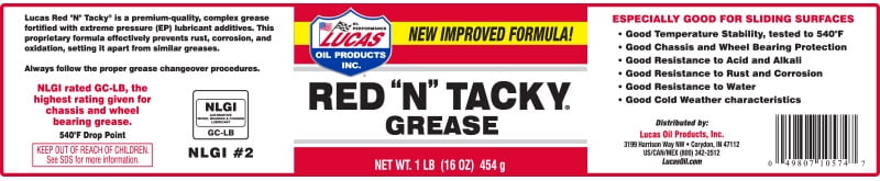 Red 'N' Tacky GREASE/1X1/