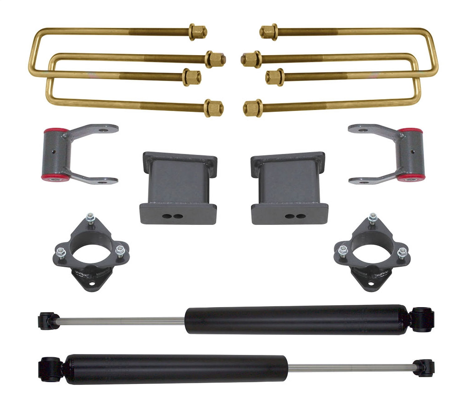3'SPACER5'BLKS Ubolts Max R Shocks
