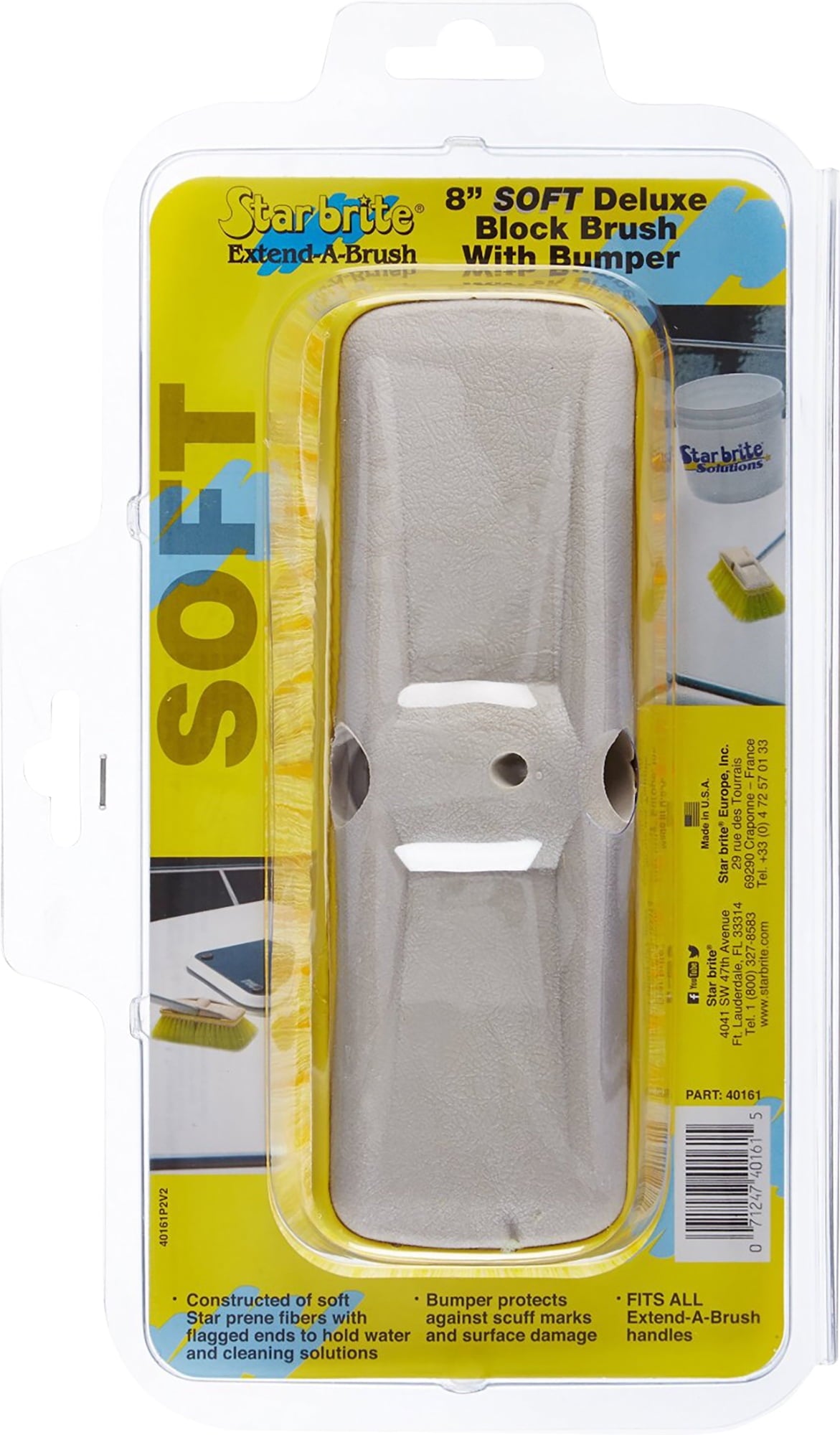Soft Dlx. Brush Yellow 8'