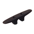 Sea-Dog 043360-1 Heavy-Duty Black Nylon Open Base Cleat - 6-1/4", Pack of 2
