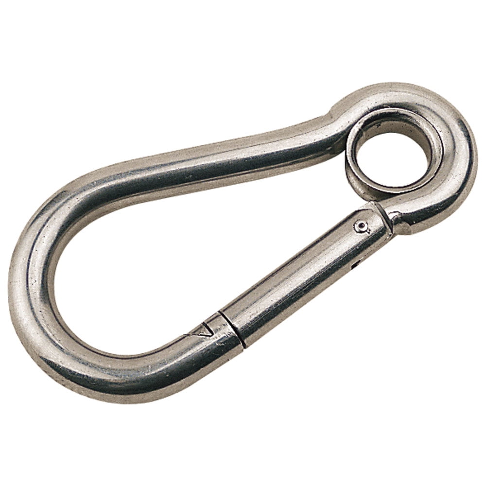 Ss Snap Hook W/Eye Insert