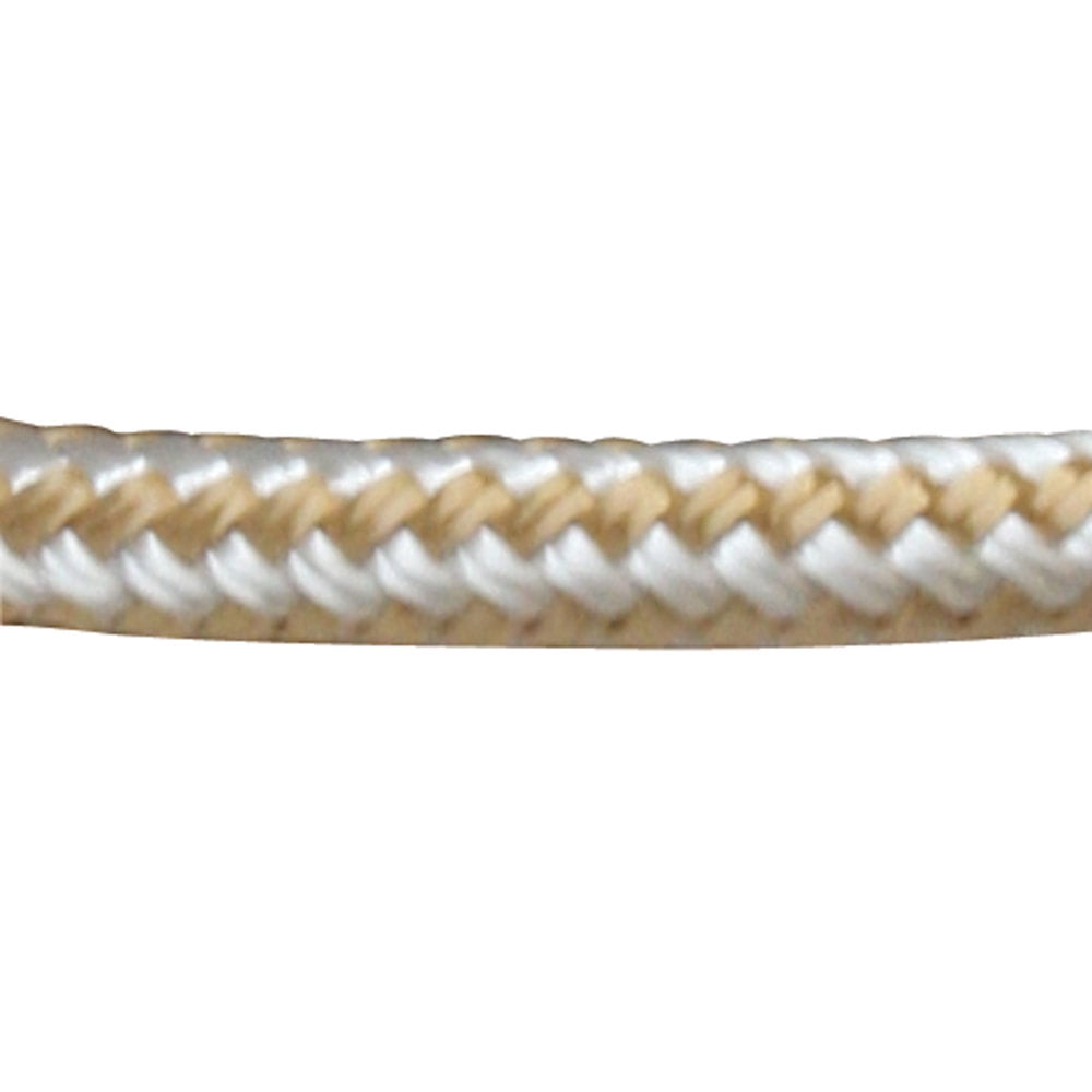 Sea-Dog 302112020G/W-1 Double Braided Nylon Dock Line - Gold/White, 1/2" x 20'