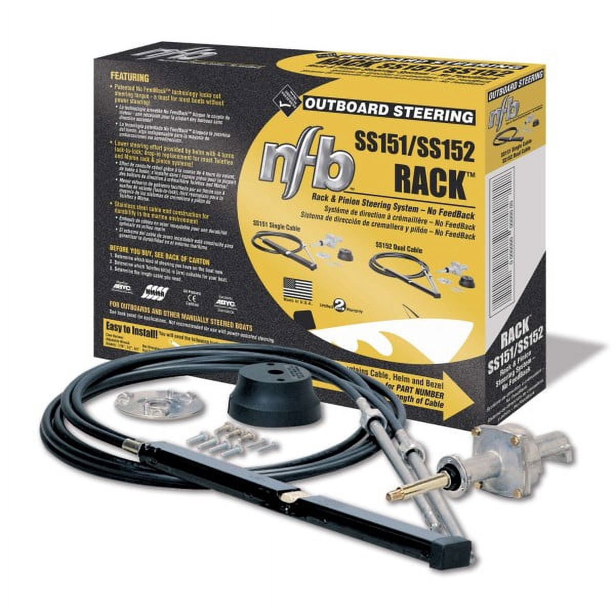 Steering Kit Back Mount Rack Nfb Dual 16