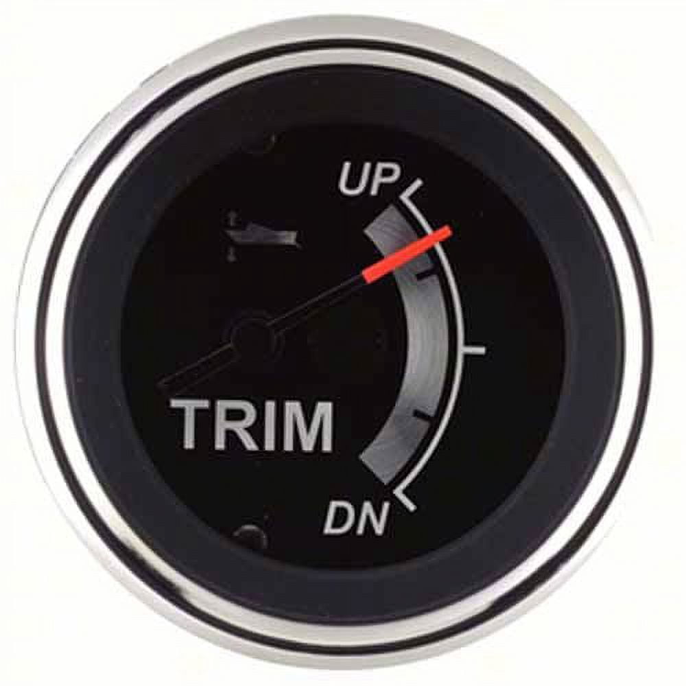 Sierra  67023P; Black Sterling Trim Gauge-Merc Yam