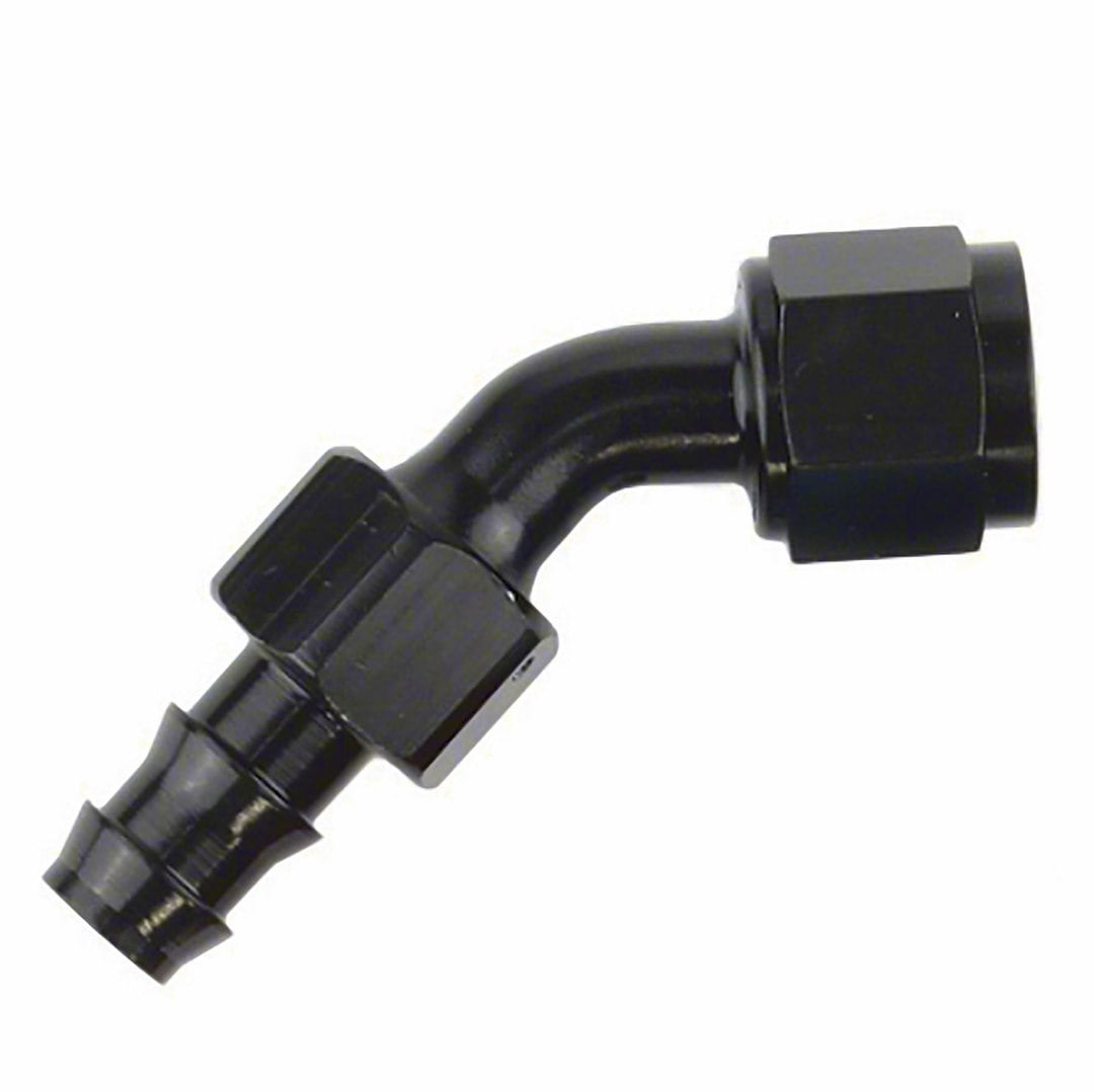 -4AN X 45  Blk Push-On Hose End