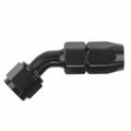 -8AN X 45  Blk Hose End