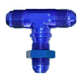 -8AN Blu Bulkhead Flare Tee