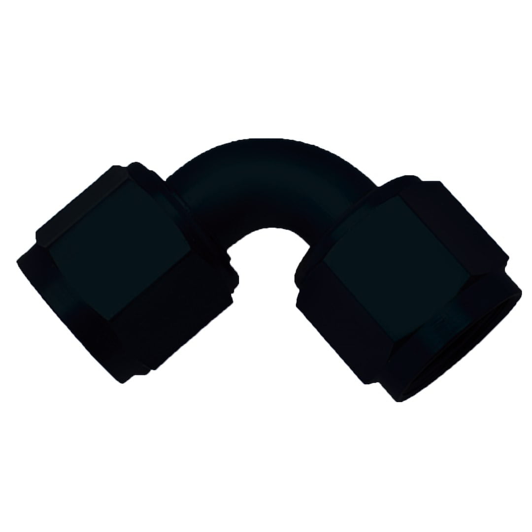 -8AN 90  Blk Swivel Coupler