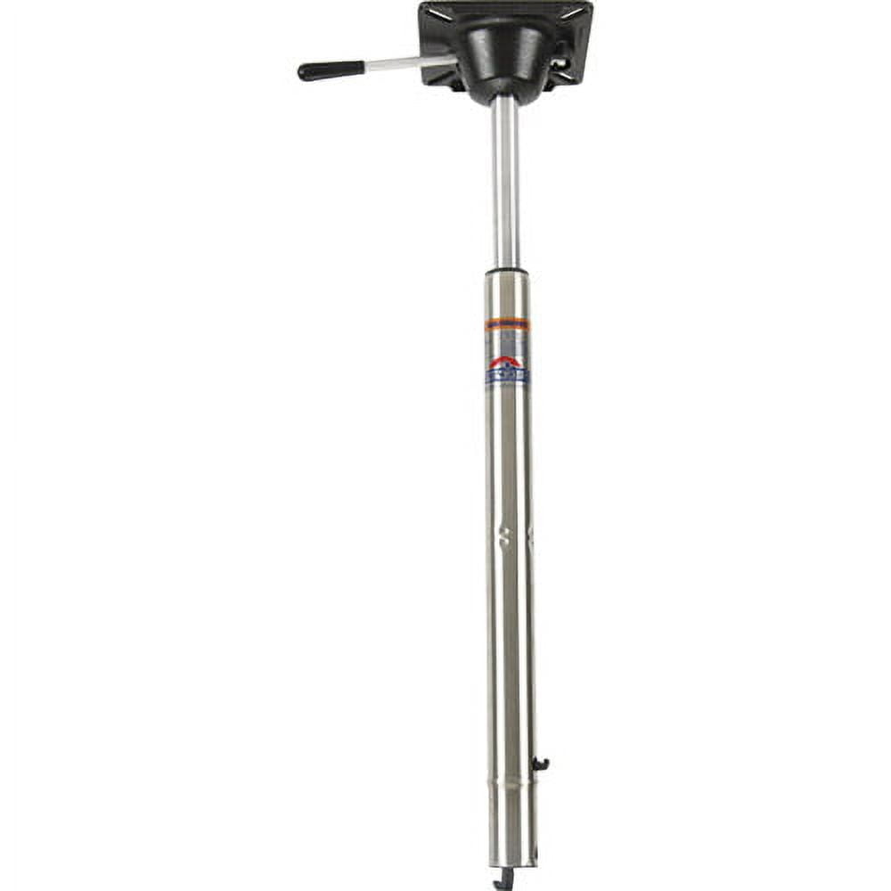 Springfield Spring-Lock Power-Rise 25-1/2" to 32-1/4" Adjustable Stand-Up Stainless Steel Pedestal