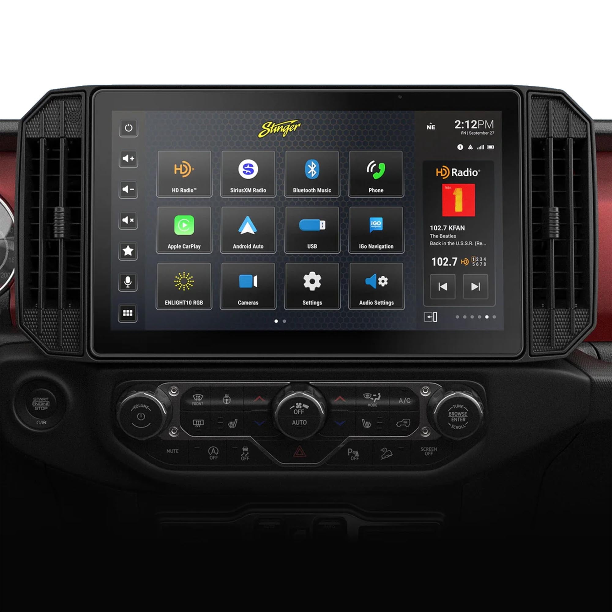 Integrated 12.8' Display for Wrangl