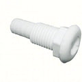Thru-Hull 3/4" Straight Blk