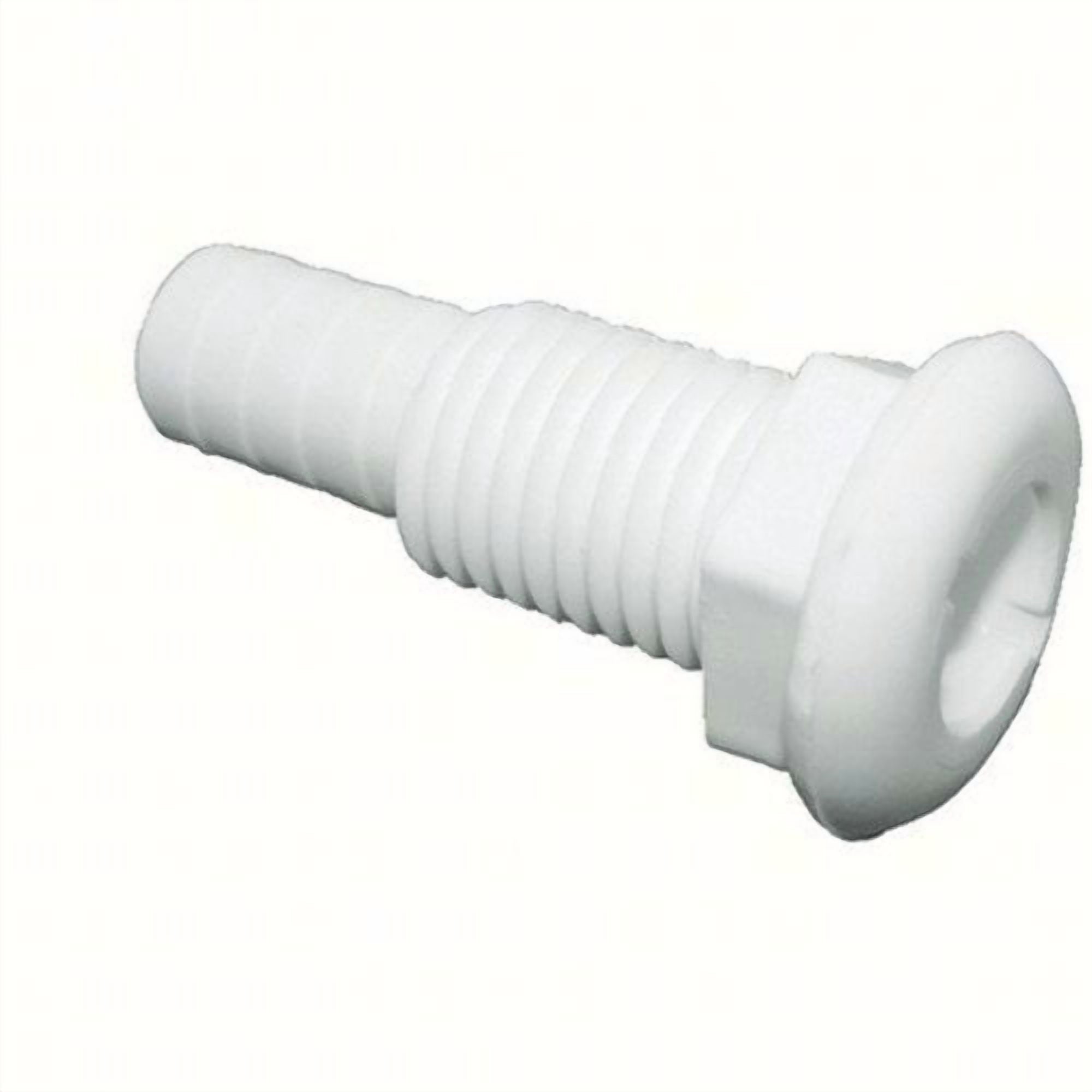 Thru-Hull 3/4" Straight Blk