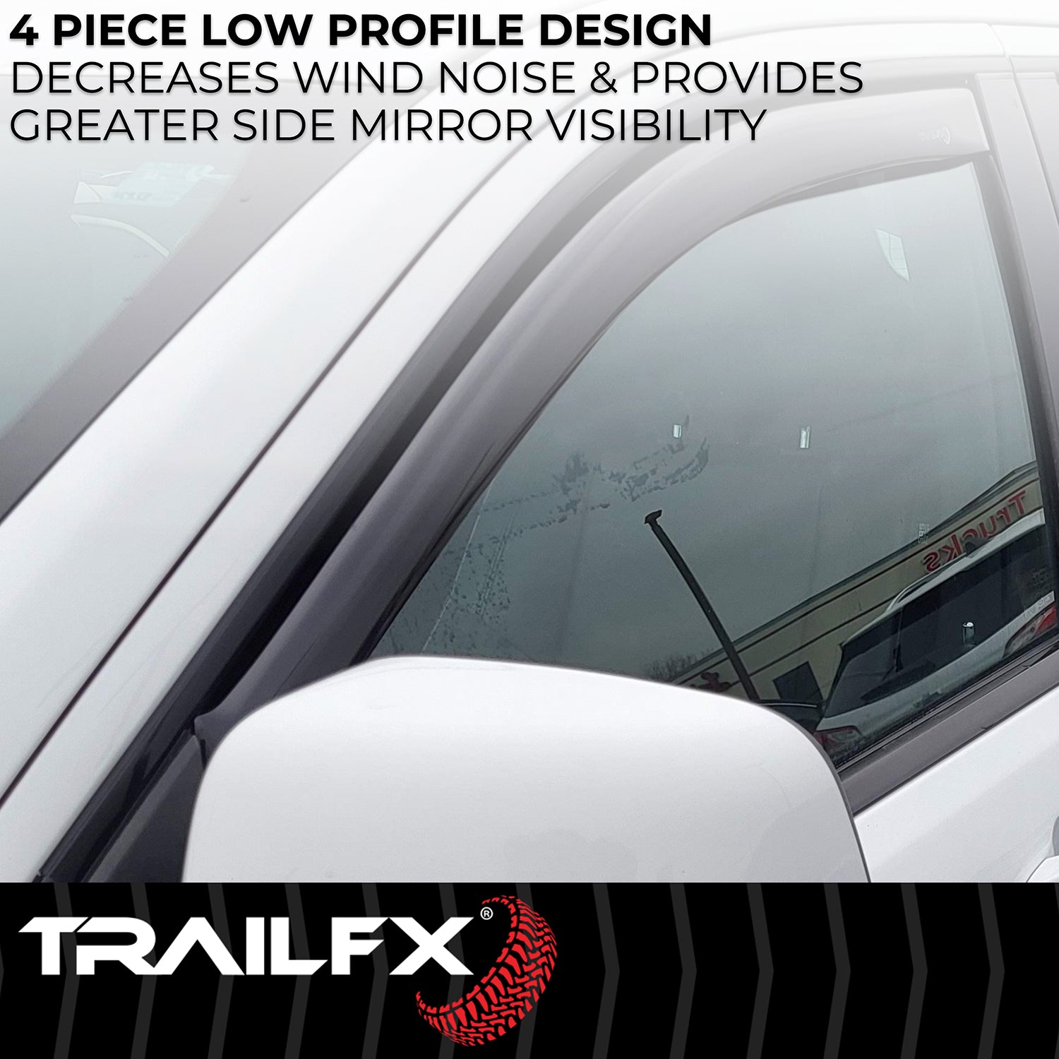 TFX INCHANNEL WNDW VENTS SMOKE 4PC