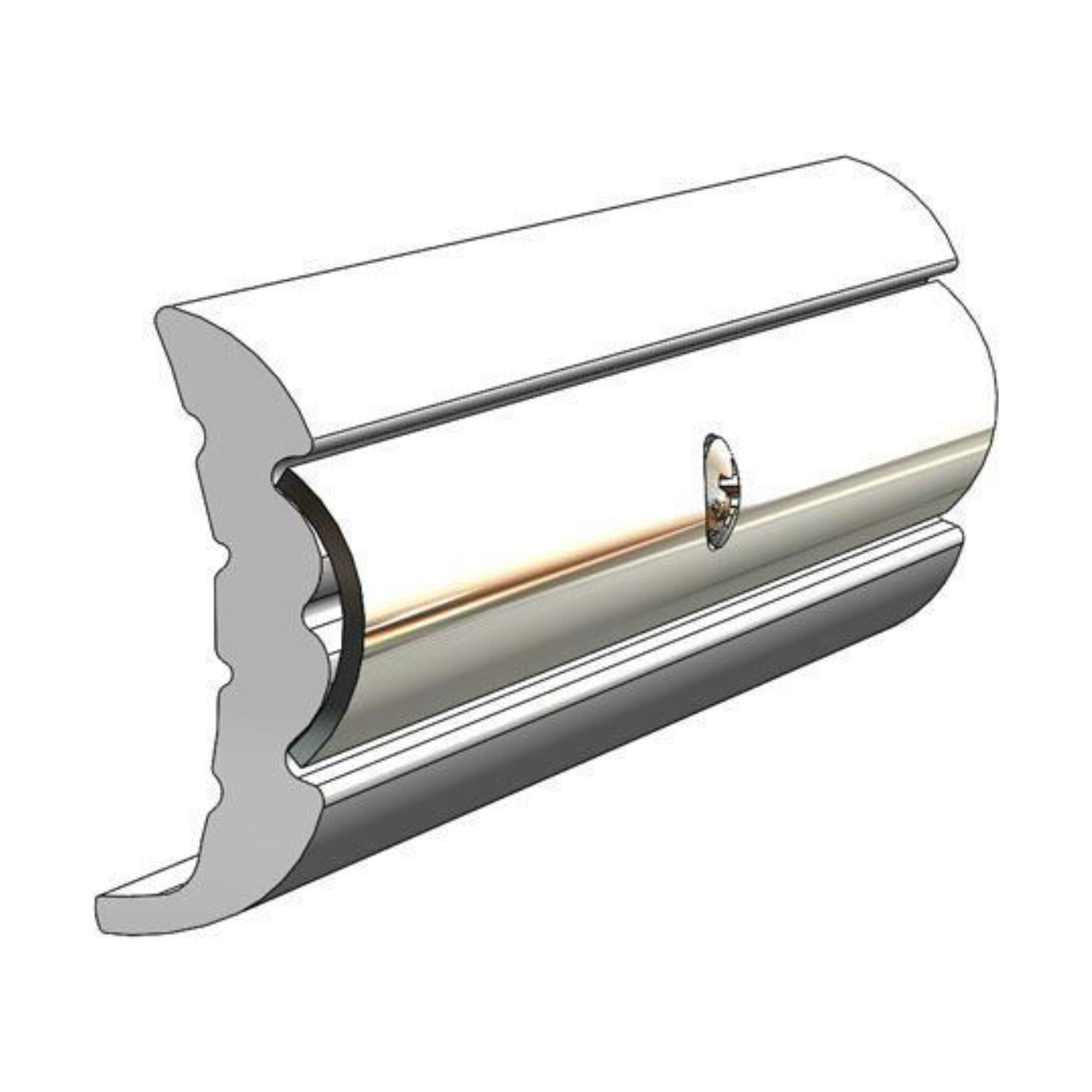 Rigid Rub Rail  Frosty White 20
