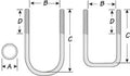U-Bolt  Round  1/2" X 2-3/8" X 5-3/8" Galv. (Each)