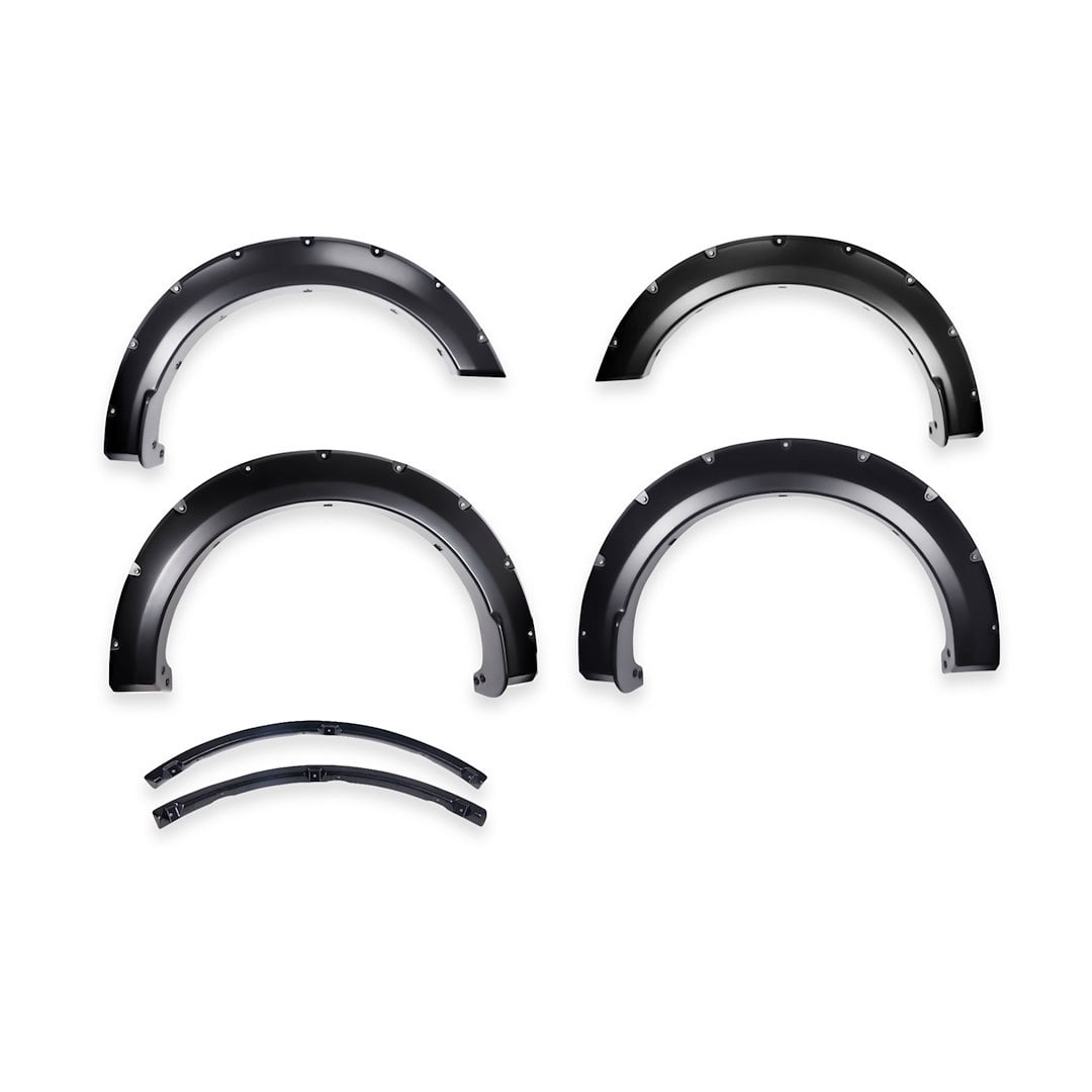 TrailFX Fender Flare - With Polished Stainless And Black Steel Rivets/ Stainless Hardware Kit