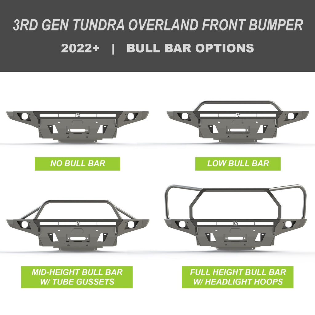 Tundra Overland Series Front Bumper / 3rd Gen / 2022+