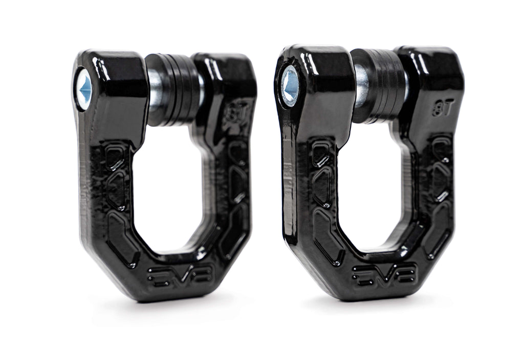 Elite Series 3/4" D-Ring Shackles , Pair