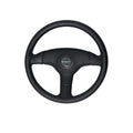 Black 3 Spoke PVC Grip Antigua