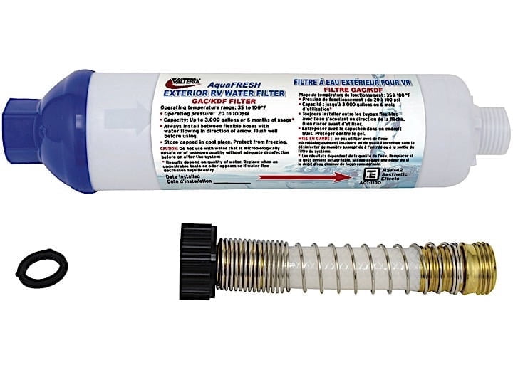 Inline Water Filter W/Conn  Carded