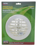 Round Register  White