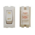12V Labeled On/Off Ivory/