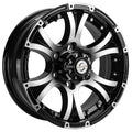 Aluminum - 16X6 6X5.5 Black Machine