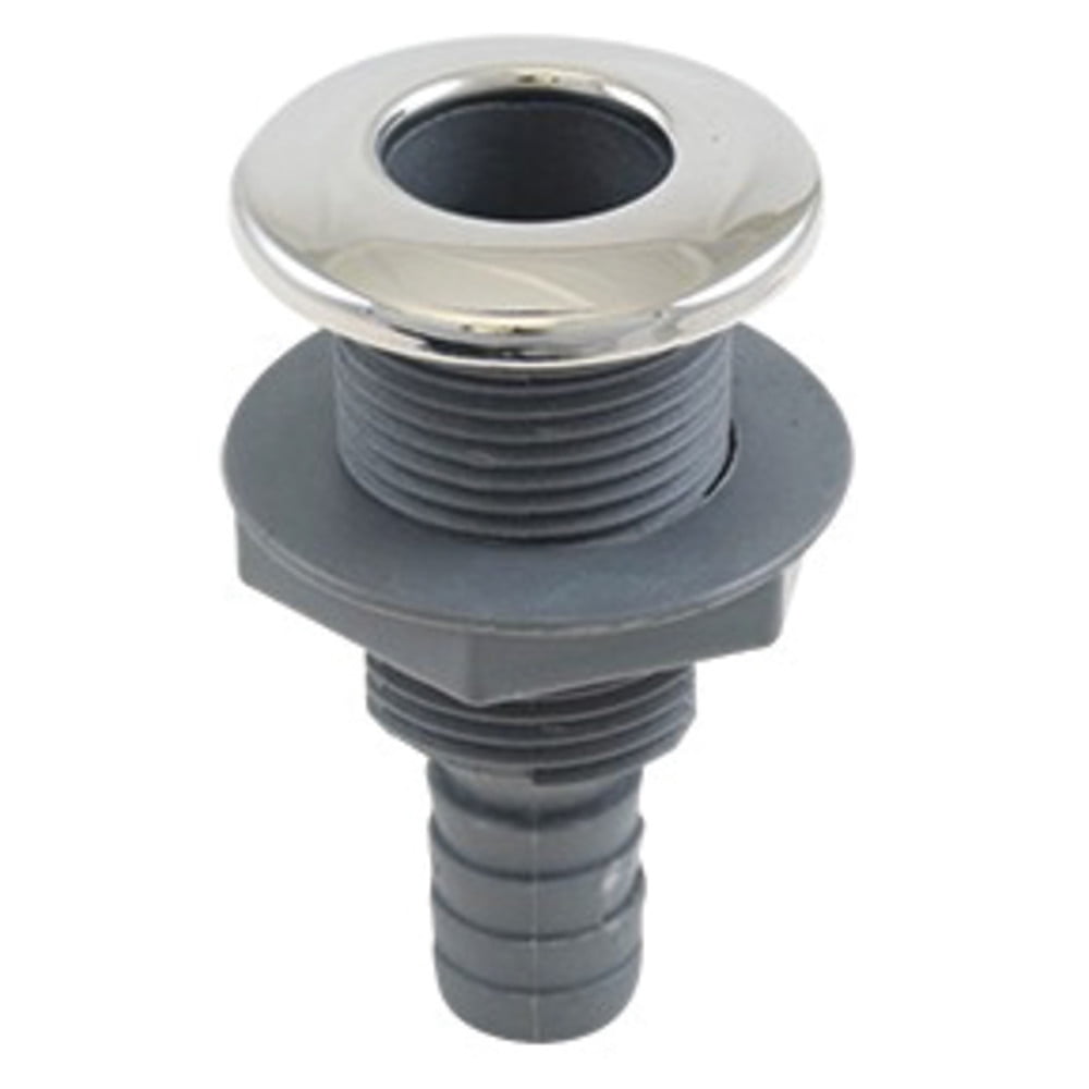 Pkgd. 316 S.S./Plastic 3/4" Thru-Hull w/Barb